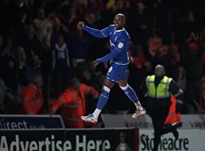 Images Dated 30th March 2012: Marlon King's Hat-Trick: Birmingham City's Npower Championship Victory over Doncaster Rovers