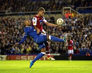 Images Dated 15th September 2011: Maron King vs. Ewerton Almeida: A Tough Tackle in UEFA Europa League Clash between Birmingham City
