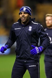 Images Dated 8th December 2012: Maron King vs. Wolverhampton Wanderers: Birmingham City's Star Forward Faces Off in Championship