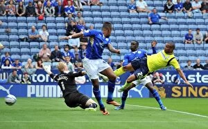 Images Dated 24th August 2013: Matt Green Scores First Goal for Birmingham City in Sky Bet Championship Match at Leicester's King