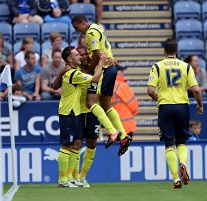 Images Dated 24th August 2013: Matt Green Scores the Winning Goal for Birmingham City against Leicester in Sky Bet Championship