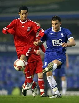 FA Youth Cup Collection: McPike vs Ince: A Youthful Rivalry - Birmingham City vs Liverpool FA Youth Cup Semi-Final Showdown