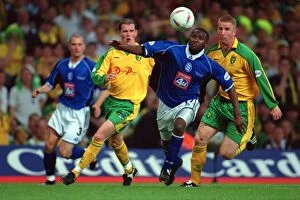 Images Dated 12th May 2002: Michael Johnson's Game-Winning Moment: Birmingham City Claims Playoff Victory over Norwich City