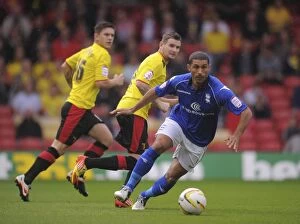 Images Dated 25th August 2012: Mullins at Vicarage Road: Npower Championship Clash - Watford vs Birmingham City (25-08-2012)