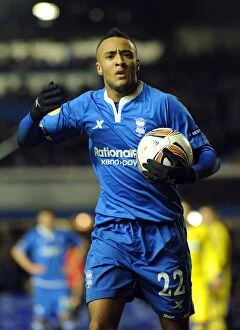15-12-2011, Group H v NK Maribor, St. Andrew's Collection: Nathan Redmond Ignites Birmingham City Crowd in UEFA Europa League Match vs NK Maribor