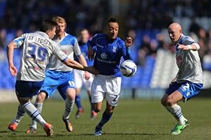 Birmingham City v Millwall : St. Andrew's : 06-04-2013 Collection: Nathan Redmond Scores Spectacular Goal Past Millwall Defenders in Birmingham City's Championship