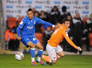Images Dated 4th May 2012: Nathan Redmond vs Barry Ferguson: Intense Rivalry in Birmingham City vs Blackpool Npower