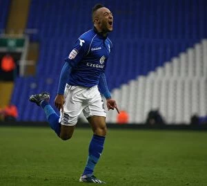 Images Dated 9th March 2013: Nathan Redmond's Brace: Birmingham City's Victory Over Derby County in Npower Championship