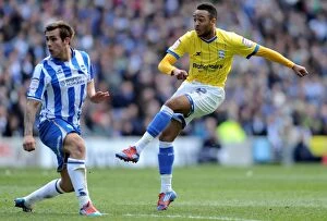 Images Dated 21st April 2012: Nathan Redmond's Historic First Goal for Birmingham City Against Brighton & Hove Albion