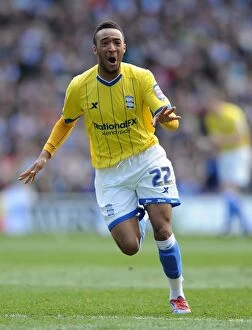 Images Dated 21st April 2012: Nathan Redmond's Thrilling First Goal for Birmingham City Against Brighton & Hove Albion