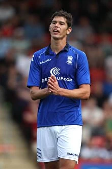Images Dated 28th July 2012: Nikola Zigic in Action: Birmingham City's Exciting Pre-Season Clash at Cheltenham Town