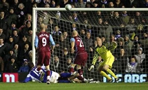 Images Dated 1st December 2010: Nikola Zigic Scores Birmingham City's Second Goal Against Aston Villa in Carling Cup Quarterfinal