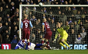 Nikola Zigic Scores Birmingham City's Second Goal Against Aston Villa in Carling Cup Quarterfinal (2010)