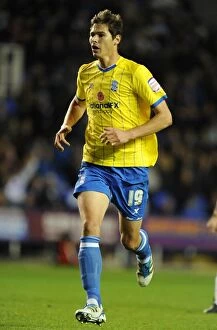 Images Dated 6th November 2011: Nikola Zigic Scores the Game-Winning Goal for Birmingham City Against Reading at Madejski Stadium
