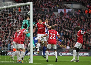 Nikola Zigic Scores the Thrilling Opener: Birmingham City vs. Arsenal - Carling Cup Final at Wembley Stadium