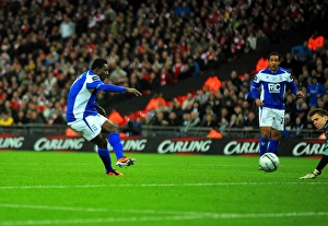 Obafemi Martins Scores the Thrilling Carling Cup Final Winner for Birmingham City at Wembley Stadium