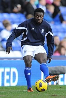 Images Dated 12th February 2011: Obafemi Martins Thrilling Showdown: Birmingham City vs. Stoke City (February 12, 2011)