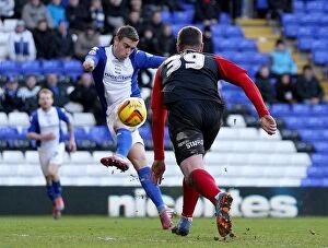 Sky Bet Championship : Birmingham City v Huddersfield Town : St. Andrew's : 15-02-2014 Collection: Olly Lee Scores the Dramatic Winner: Birmingham City Triumphs Over Huddersfield Town in Sky Bet