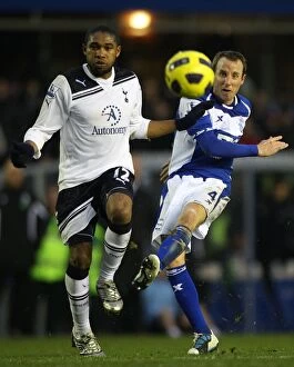 Images Dated 4th December 2010: Palacios vs. Bowyer: A Premier League Showdown between Tottenham and Birmingham (2010)