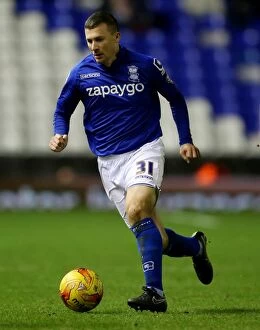 Sky Bet Championship - Birmingham City v Wigan Athletic - St. Andrew's Collection: Paul Caddis in Action: Birmingham City vs Wigan Athletic, Sky Bet Championship, St. Andrew's