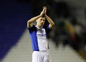 Images Dated 2nd November 2013: Paul Caddis of Birmingham City Honors Fans After Championship Victory Over Charlton Athletic (2013)