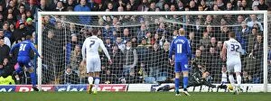 Images Dated 17th January 2015: Paul Caddis Scores Birmingham City's Opening Goal: Sky Bet Championship Match at Elland Road