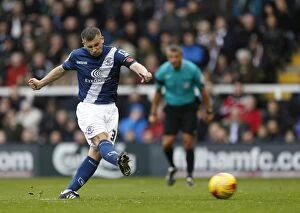 Paul Caddis Scores Penalty: Birmingham City's Second Goal against Fulham (Sky Bet Championship)