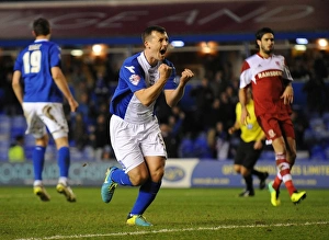 Paul Caddis Scores Penalty Goal: Birmingham City's Victory Moment Against Middlesbrough (Sky Bet Championship)