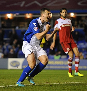 Paul Caddis Thrilling Penalty Kick: Birmingham City's Exciting Start Against Middlesbrough (Sky Bet Championship)