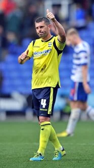 Images Dated 28th September 2013: Paul Robinson: Birmingham City Captain Marks the End of a Tough Game at Madejski Stadium