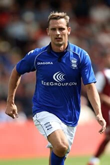 Images Dated 28th July 2012: Pre-Season Thrills: Peter Lovenkrands in Action for Birmingham City vs Cheltenham Town