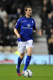 Images Dated 24th November 2012: Pride Park Showdown: Jonathan Spector Leads Birmingham City Against Derby County
