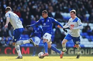 Images Dated 6th April 2013: Ravel Morrison Charges Forward in Intense Birmingham City vs. Millwall Clash, Npower Championship