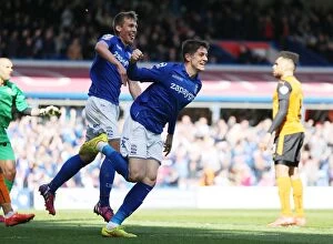 Images Dated 11th April 2015: Rob Kiernan's Thrilling Goal: Birmingham City Claims Victory Over Wolves (Sky Bet Championship)
