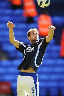 Images Dated 29th August 2010: Roger Johnson in Action for Birmingham City vs. Bolton Wanderers (Premier League, 29-08-2010)