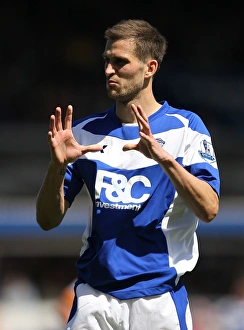 Roger Johnson in Action: Birmingham City vs. Wolverhampton Wanderers (BPL, St. Andrew's - 01-05-2011)