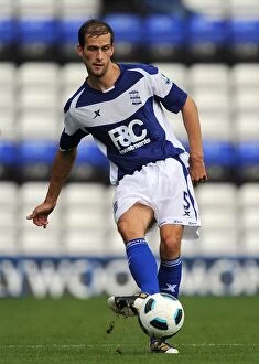 Images Dated 7th August 2010: Roger Johnson Leads Birmingham City Against Mallorca in Pre-Season Clash at St. Andrew's (2010)