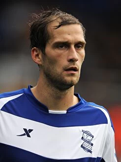 Images Dated 7th August 2010: Roger Johnson Leads Birmingham City in Pre-Season Friendly Against Mallorca at St. Andrew's (2010)