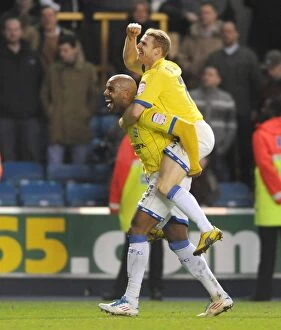 Images Dated 14th January 2012: Rooney and King: Birmingham City's Goal Celebration vs. Millwall (Npower Championship, January 14)
