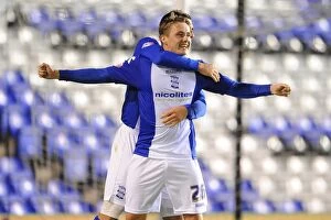 Images Dated 6th August 2013: Scott Allan's Brace: Birmingham City's Upset Victory Over Plymouth Argyle in Capital One Cup