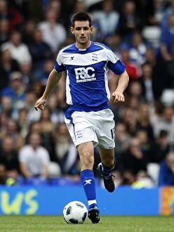 Images Dated 2nd October 2010: Scott Dann in Action: Birmingham City vs Everton (October 2, 2010)