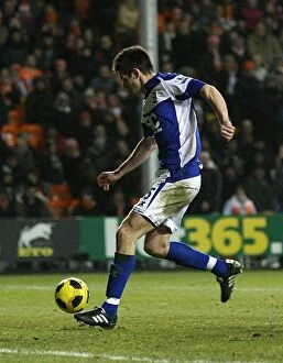 Images Dated 4th January 2011: Scott Dann Scores Birmingham City's Second Goal vs. Blackpool (January 4, 2011)