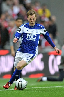 Sebastian Larsson in Action: Birmingham City vs. Arsenal at the Carling Cup Final, Wembley Stadium