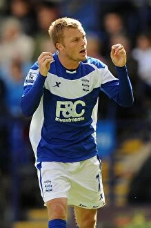 Images Dated 29th August 2010: Sebastian Larsson in Action: Birmingham City vs. Bolton Wanderers