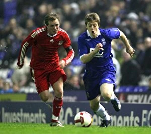 FA Youth Cup Collection: Shane Williams vs Steven Irwin: FA Youth Cup Semi-Final Showdown - Birmingham City vs Liverpool