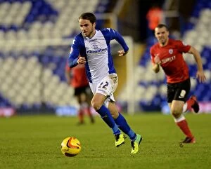 Images Dated 1st January 2014: Sky Bet Championship Showdown: Birmingham City vs Barnsley - Andy Shinnie in Action (January 1)
