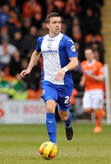 Sky Bet Championship : Blackpool v Birmingham City : Bloomfield Road : 22-02-2014 Collection: Sky Bet Championship Showdown: Birmingham City vs Blackpool at Bloomfield Road - Oliver Lee's