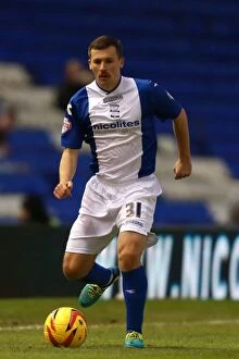 Images Dated 23rd November 2013: Sky Bet Championship Showdown: Paul Caddis of Birmingham City in Action vs Blackpool at St