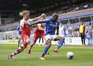 Images Dated 25th April 2015: Solly vs. Dyer: A Football Rivalry Ignites in the Sky Bet Championship Clash - Birmingham City vs
