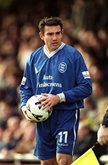 Images Dated 8th October 2000: Stan Lazaridis: Birmingham City's Star Performance vs. Crewe Alexandra (Division One, October 8)